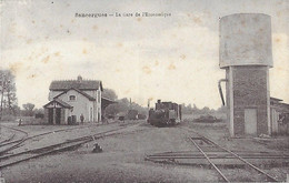 18 Cher - CPA - SANCERGUES - La Gare De L'Economique - Château D'eau - Tarin - Aiguillage - - Sancergues