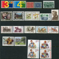 NORWAY 1987 Complete Year Issues MNH / **.  Michel 961-85, Blocks 7-8 - Annate Complete