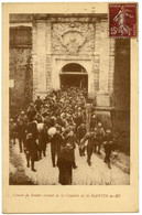 Convoi Forçats Sortant.Citadelle De Saint-Martin-de-Ré.affranchissement 1915.départ Vers Guyane Ou Nouvelle-Calédonie. - Gefängnis & Insassen