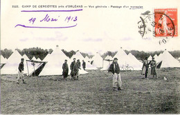 45 - Camp De CErcottes Près D'Orléans - Vue Générale - Passage D'un Monoplan - Sonstige Gemeinden