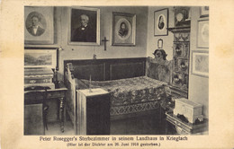 1926, Österreich, Krieglach, Peter Rosegger's Sterbezimmer, Steiermark - Krieglach