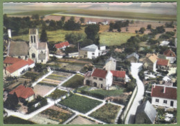 CPSM Grand Format  - VAL D'OISE - CLERY EN VEXIN - VUE GÉNÉRALE AÉRIENNE QUARTIER DE L'ÉGLISE - Combier  289.64 - Autres & Non Classés