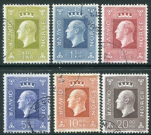 NORWAY 1969 Definitive: King Olav V Used.  Michel 588-92 - Usati