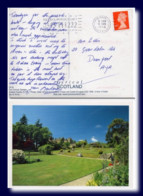 1998 UK Great Britain Postcard Brodick Castle Isle Of Arran Posted Glasgow Slogan - Ayrshire