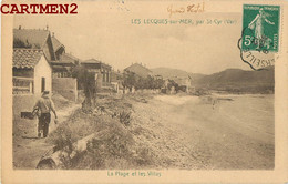 LES LECQUES-SUR-MER SAINT-CYR-SUR-MER LA PLAGE ET LES VILLAS 83 VAR - Les Lecques