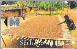 CARTE PUCE-CAMEROUN-SC7-150U-INTELCAM-SECHAGE Du CACAO-V°DN° Blanc-C880028672/-Utilisé -TBE-RARE - Cameroun