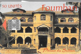 CARTE PUCE-CAMEROUN-SC7-50U-INTELCAM-FOUMBAN-PALIS SULTAN-V°DN° Blanc-C9A035157/-Utilisé -BE-RARE - Kameroen