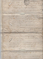 VP19.298 - Cachet De Généralité De LA ROCHELLE -1787 -  Inventaire Des Papiers Famille BILLARD à LANDES - Algemene Zegels