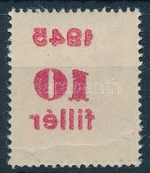 ** 1945 Kisegítő Portó 10f /2f A Felülnyomat Teljes Gépszínátnyomatával - Other & Unclassified