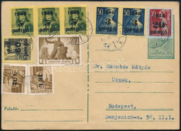 1946 (7. Díjszabás) Levelezőlap Vegyes Bérmentesítéssel "CSEPEL" - Budapest - Other & Unclassified