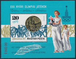 ** 1980 Olimpiai érmesek IV. Ajándék Blokk (20.000) - Other & Unclassified