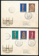 1980 Színes Faszobrok Vágott Sor 2 Db FDC-n - Other & Unclassified