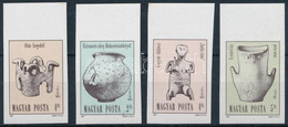 ** 1987 Régészet ívszéli Vágott Sor / Mi 3891-3894 Imperforate Margin Set - Other & Unclassified