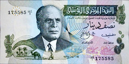 Tunisia 1/2 Dinar  1973 Replacement Unc - Tunisie