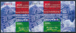 ** 2020 Trianon Fogazott és Vágott Blokkpár Azonos 0979 Sorszámmal - Other & Unclassified