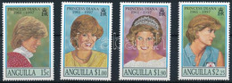 ** 1998 Diana Hercegnő Sor, Princess Diana Set Mi 996-999 - Other & Unclassified