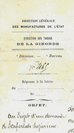 1876 MANUFACTURES DE TABAC En France  TABACS BORDEAUX 1876 SCARFERLATI =>CURCIER ADET  Négociants Bordeaux - Historical Documents