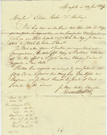 JUDAICA MARSEILLE 1817 LETTRE  Emmanuel Isaac Foa Négociant  Banquier à Elisée Raba Négociant  Bordeaux B.E.VOIR SCANS - Manoscritti