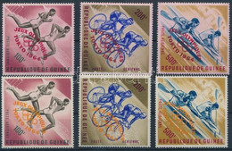 ** 1964 Nyári Olimpia, Tokió Sor 2 Féle Felülnyomás Változatban Mi 239-241 A + B - Other & Unclassified