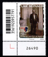 MONACO 2022 - ADMISSION DU PRINCE ALBERT IER À L'INSTITUT DE FRANCE / Y.T. N° 3312  - NEUF ** - Ungebraucht