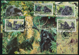 1985 WWF Gorillák Sor Mi 1292-1295 4 CM - Other & Unclassified