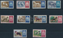 ** 1956 Kutyák Sor, Dogs Set Mi 547-556 - Other & Unclassified