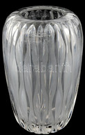 Art Deco üveg Váza, Kisebb Kopásnyomokkal, M: 14,5 Cm - Glass & Crystal