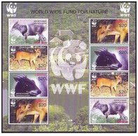 (WWF-371) Full Sheet Of W.W.F. Liberia Duikers MNH Sheetlet With 2 Sets 2005 - Ongebruikt