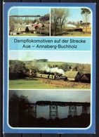 252l * DAMPFLOKOMOTIVEN AUF DER STRECKE AUE-ANNABERG-BUCHHOLTZ * IN 4 ANSICHTEN ** !! - Aue