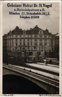 T2/T3 1938 München, Munich; Spaten Gestätte Neptun, Geheimer Hofrat Dr. H. Vogel. Photo + So. Stpl (EK) - Unclassified