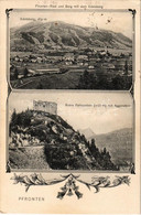 T2 1911 Pfronten, Edeslberg, Ruine Falkenstein, Aggenstein, Ried Und Berg. Art Nouveau - Unclassified