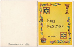 * T2/T3 Happy Passover! Jewish Folding Card. Judaica - Modern (EK) - Unclassified