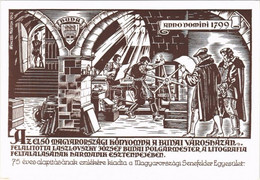 ** T1 Anno Domini 1799. Az Első Magyarországi Kőnyomda A Budai Városházán. 75 éves Alapításának Emlékére Kiadta A Magyar - Unclassified