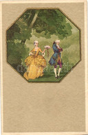 ** T2/T3 Italian Art Postcard, Baroque Couple, Degami 1013. (EK) - Unclassified