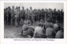 * T2 Inspizierung Durch Kaiser Und König Karl (als Thronfolger) / WWI Austro-Hungarian K.u.K. Military, Charles I Of Aus - Unclassified