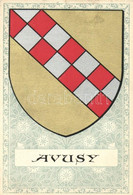 ** T4 Avusy, Switzerland, Coat Of Arms, Floral (pinholes) - Unclassified