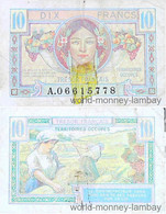 10 Francs TRESOR FRANCAIS 1047 - 1947 Tesoro Francés