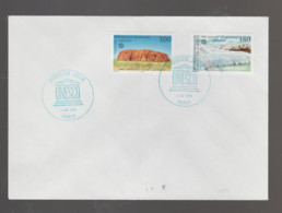 FRANCE / 1996 / Y&T SERVICE N° 114/115 : UNESCO (Parc Uluru/Los Glaciares) X 1 Paire - Oblitérés FDC - Gebraucht