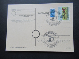 BRD 1952 Michel Nr.160 Blanko PK Mit 2x Sonderstempel München Deutsche Handwerksmesse 1953 - Briefe U. Dokumente