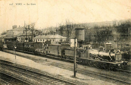 Vire * La Gare * Train Locomotive Machine * Ligne Chemin De Fer Calvados - Vire