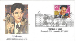 Enveloppe ETATS UNIS 1e Jour Elvis PRESLEY N° 2161 Y & T - Covers & Documents