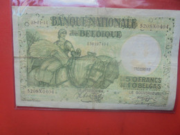 BELGIQUE 50 FRANCS 3-1-44 Circuler (B.18) - 50 Francs