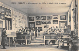 CPA BELGIQUE PESCHES ETABLISSEMENT DES FILLES DE MARIE SALLE DE DESSIN - Sonstige & Ohne Zuordnung