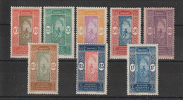 Dahomey 1925-26 Série Courante 70-78 8 Val * Charnière MH - Unused Stamps