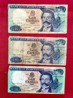 3 Billets CEM ESCUDOS - 100 Escudos Portugal - 1965 - Autres - Amérique