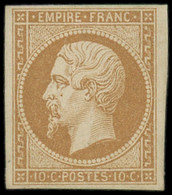 * FRANCE - Poste - 13A, Type I, Signé Roumet Et Scheller: 10c. Bistre - 1853-1860 Napoléon III