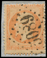 O FRANCE - Poste - 23, Oblitéré GC "5089" (Jaffa): 40c. Orange - 1862 Napoléon III