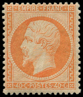 * FRANCE - Poste - 23, Signé Roumet: 40c. Orange - 1862 Napoléon III