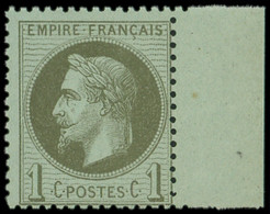 ** FRANCE - Poste - 25, Signé Calves, Bdf: 1c. Vert-bronze - 1863-1870 Napoleon III With Laurels