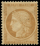 * FRANCE - Poste - 36, Signé Brun: 10c. Bistre - 1870 Siege Of Paris